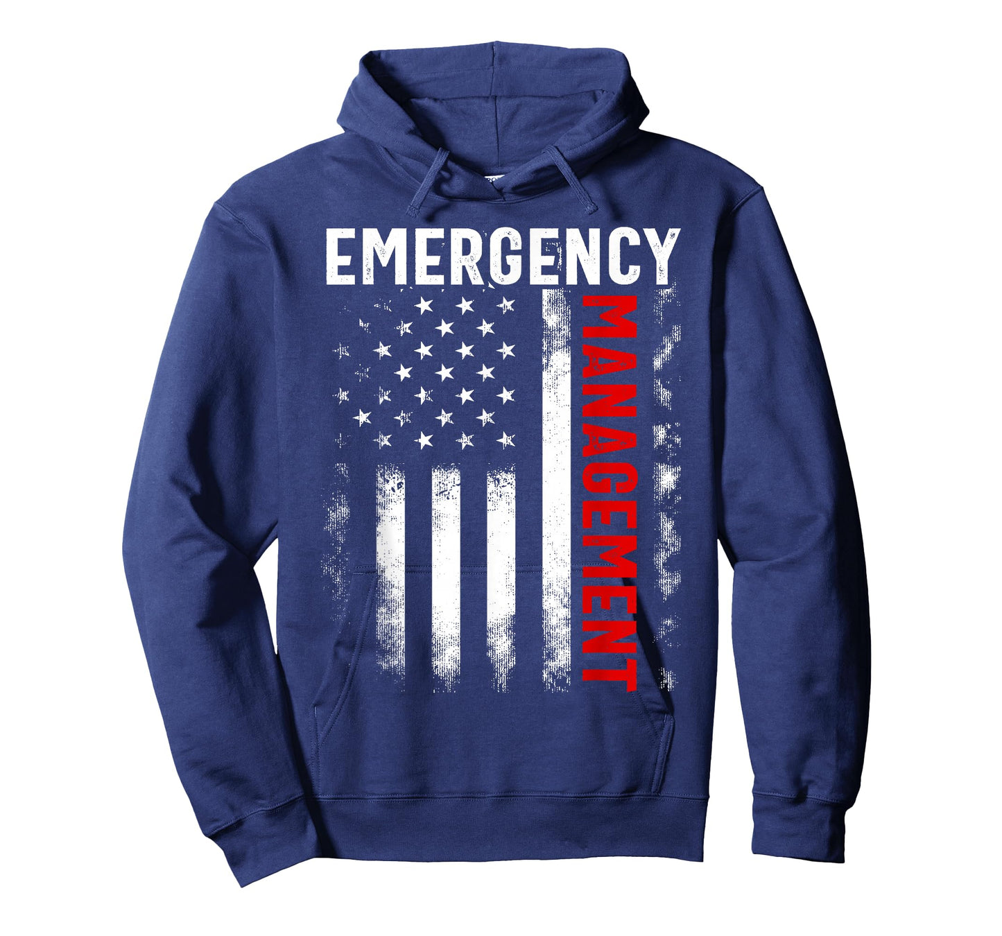 Funny Job Title Worker American Flag Emergency Management T-Shirt