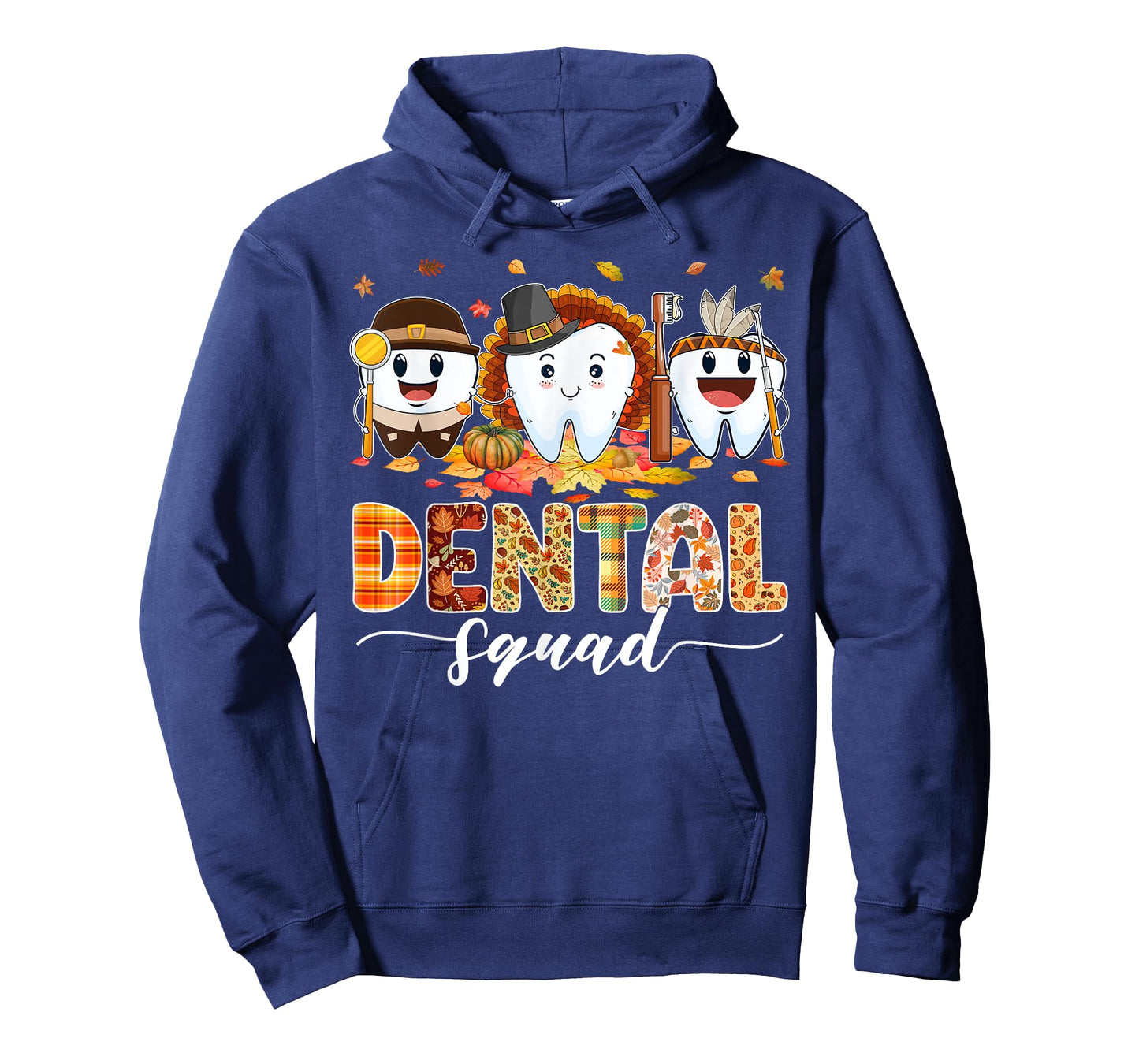 Cute Dental Squad Turkey Teeth Dental Assistant Thanksgiving T-Shirt