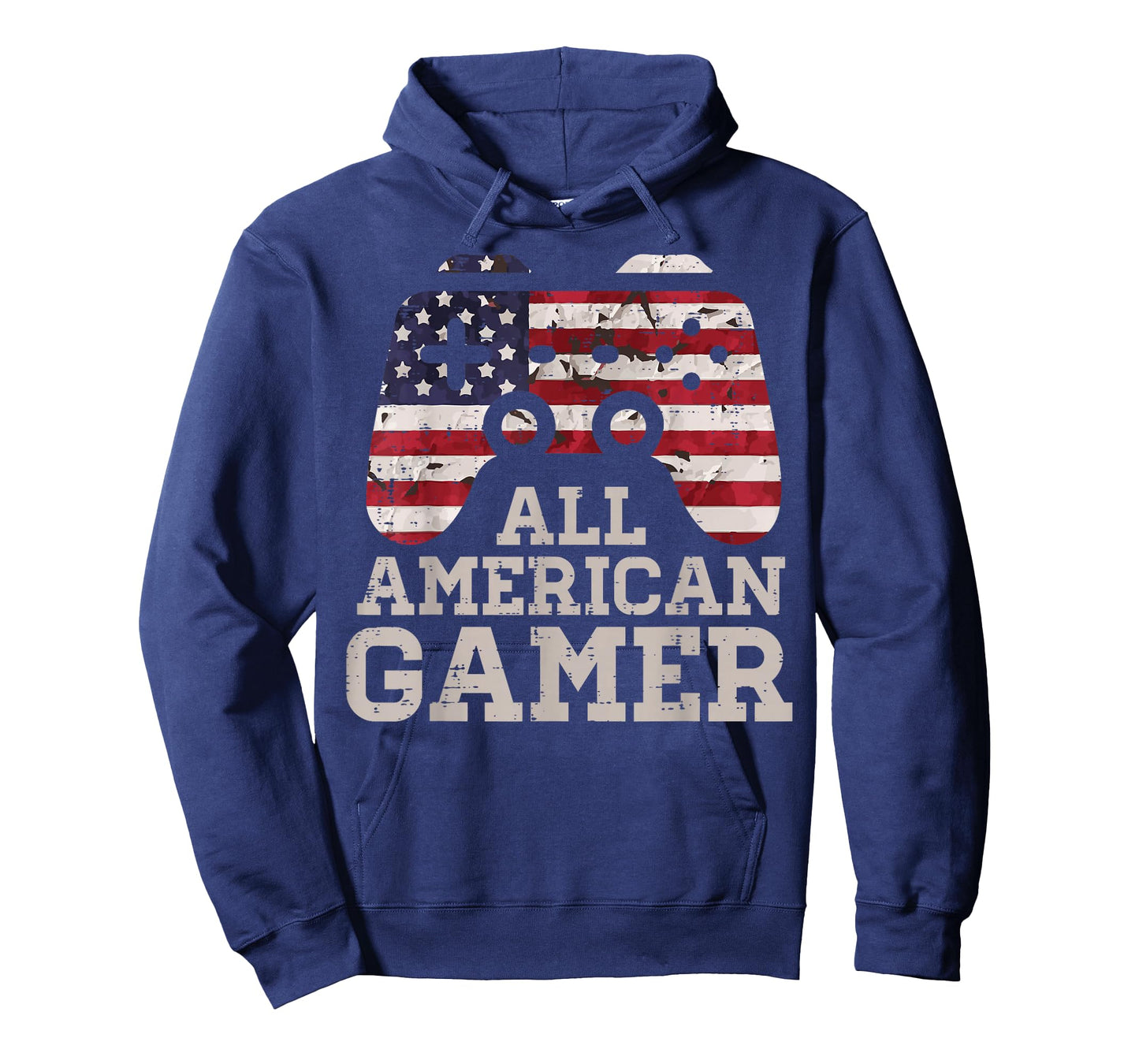 4th July All American Gamer Patriot Men Boys Kids Teen Youth T-Shirt