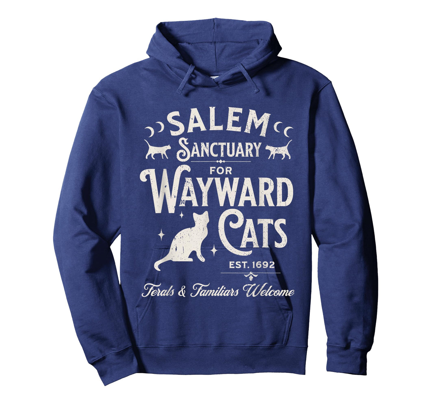 Funny Black Cats Witch Salem Sanctuary for Wayward Halloween T-Shirt