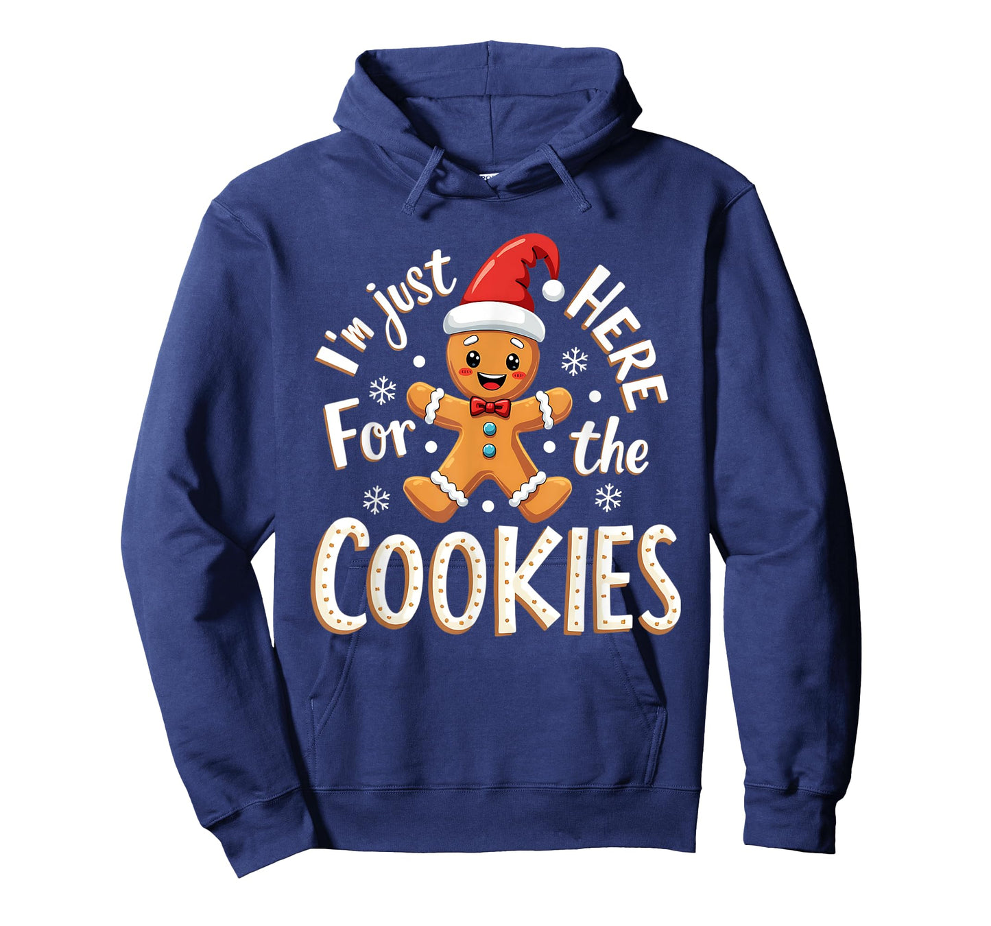 Christmas Baking Team I'm Just Here For The Cookies Funny Christmas Cookies Outfit Unisex-Adults Black XS Regular Small Short Sleeve T-Shirt