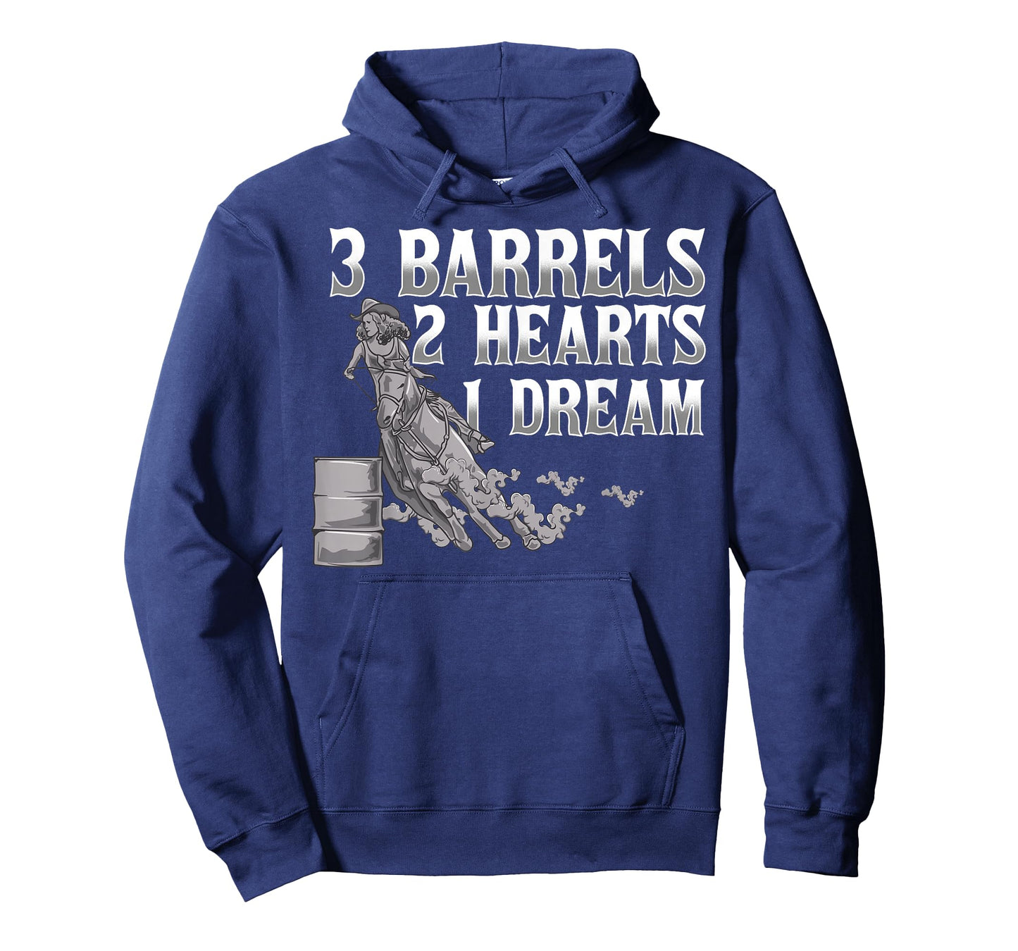 3 Barrels, 2 Hearts, 1 Dream Horse Barrel Racing T-Shirt