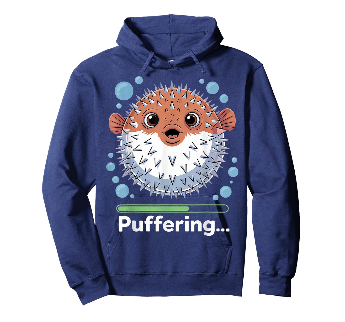 Puffering Fishing Fish Cute Pufferfish T-Shirt