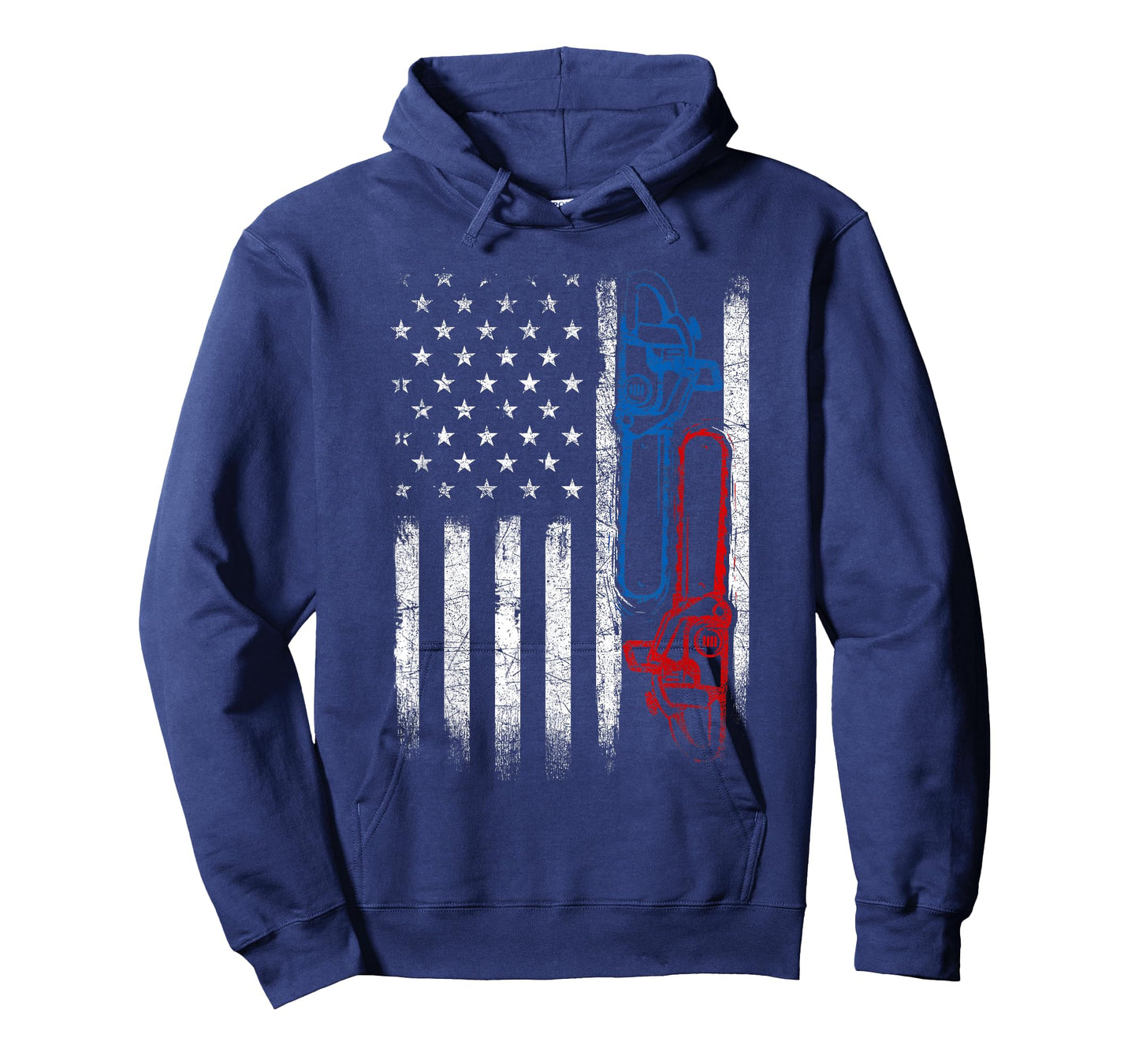 Patriotic Lumberjack - USA Flag Woodcutter Lumberman Logger T-Shirt
