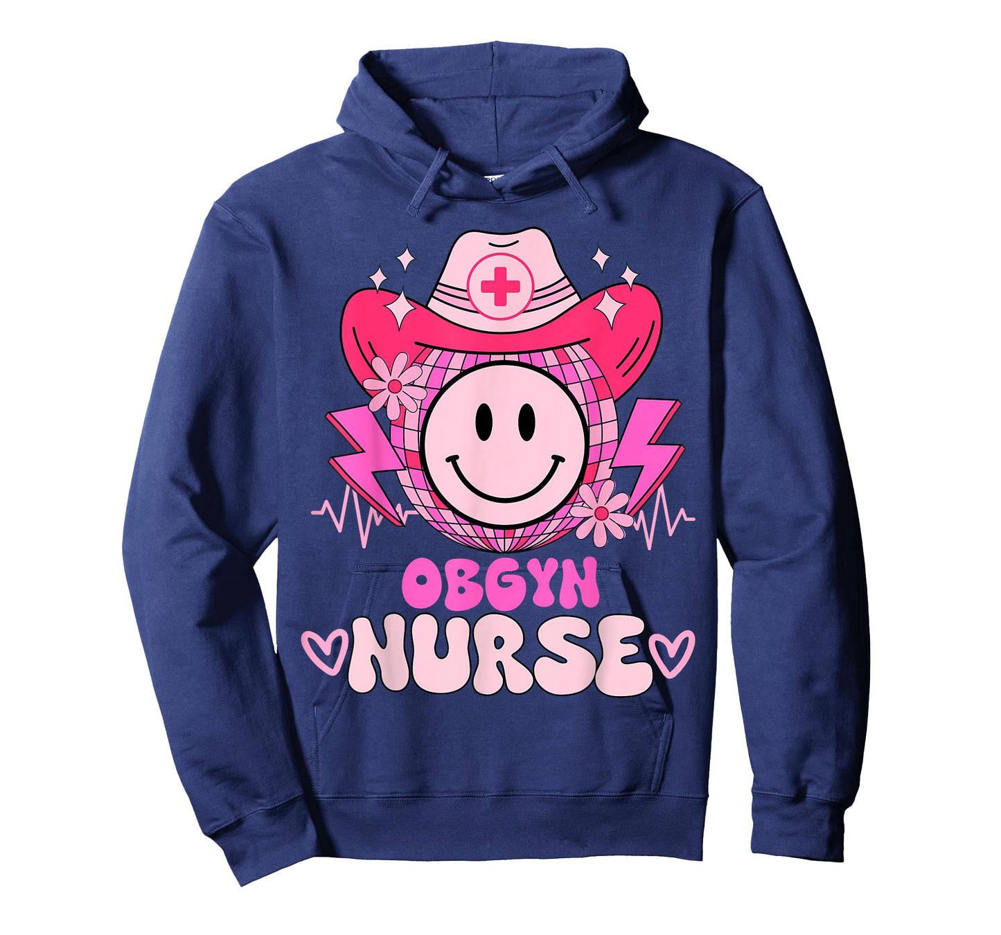 Cute medical retro stethoscope RN country OBGYN nurse T-Shirt