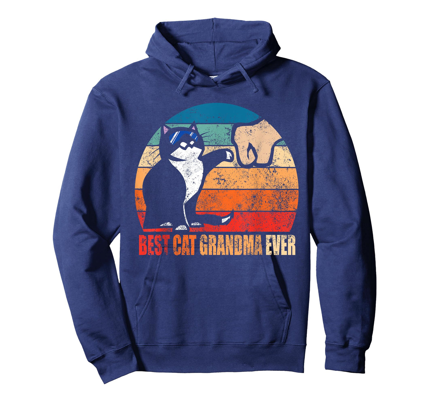 Best Cat Grandma Ever Fist Bump Funny Nana Gift Men Women T-Shirt