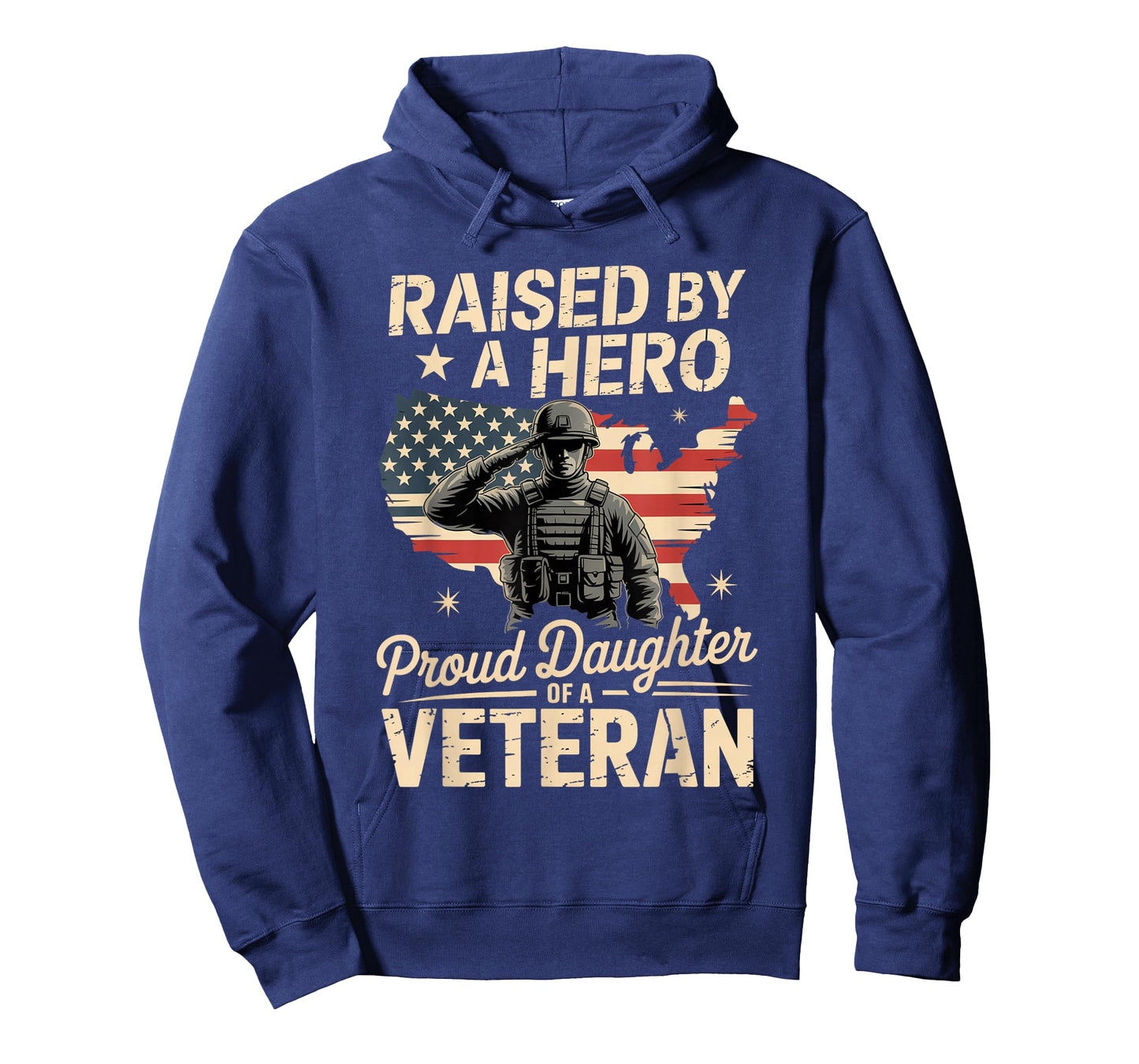 Raised by A Hero Proud Daughter of A Veteran Patriotic T-Shirt
