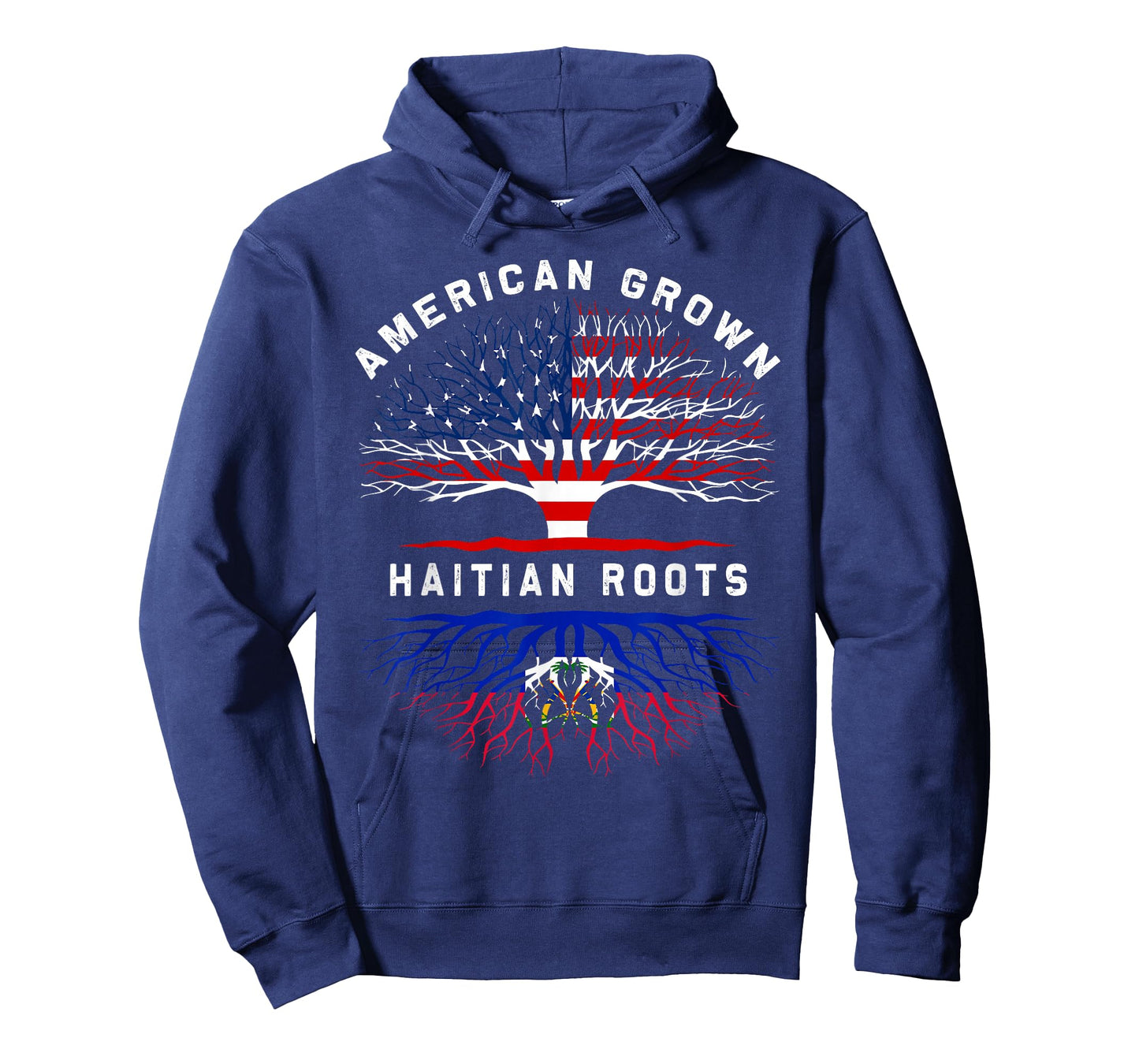 Haitian Roots American Grown Tree Family Heritage T-Shirt