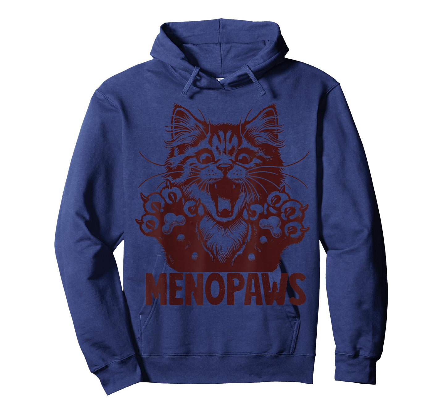 Funny Menopause Cat Pun Menopausal Women's Gag Joke Humor T-Shirt