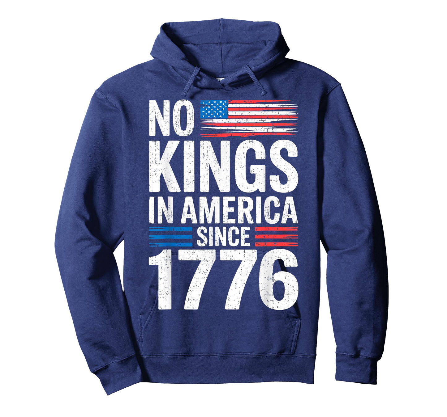 No Kings in America Shirt Rejecting Kings Patriotic USA Men T-Shirt
