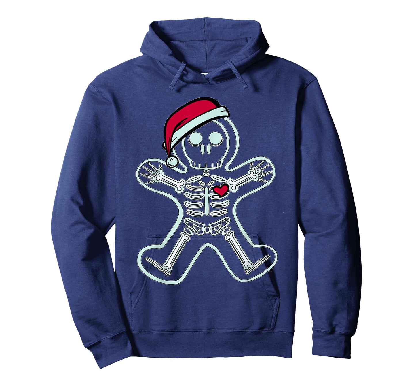Christmas XRay Gingerbread Man Skeleton Santa Hat Radiology T-Shirt