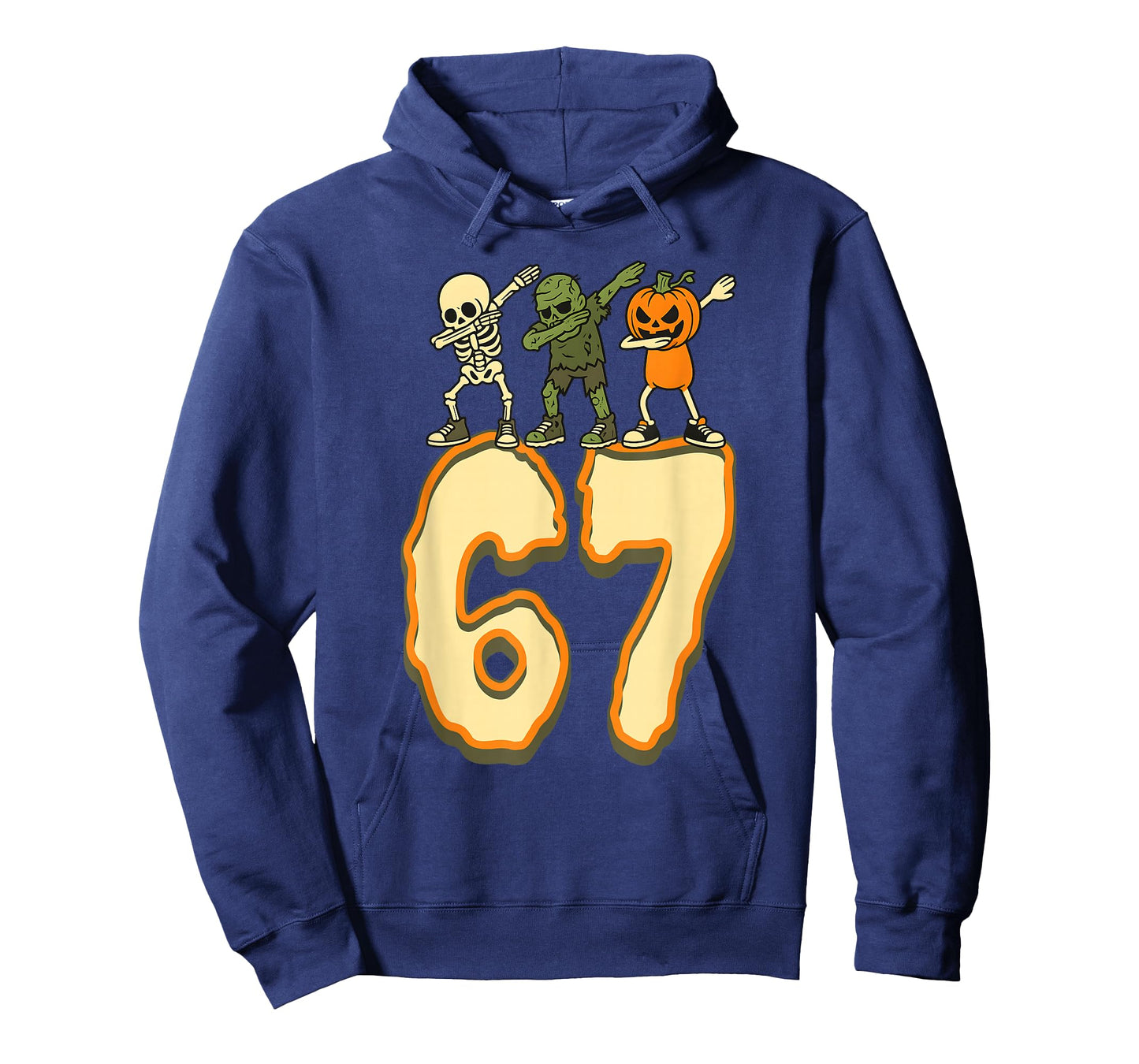 67 Halloween Meme 6 7 Numbers Six Seven Funny Kids Skeleton T-Shirt