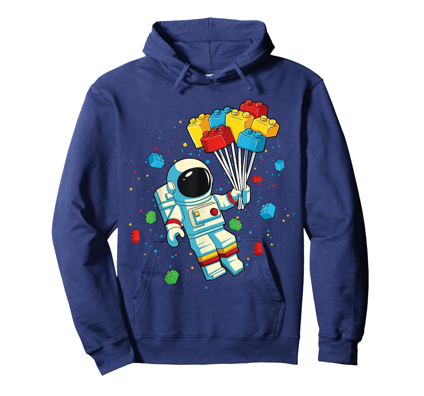 Space Astronaut Colorful Block Building Brick Builder T-Shirt