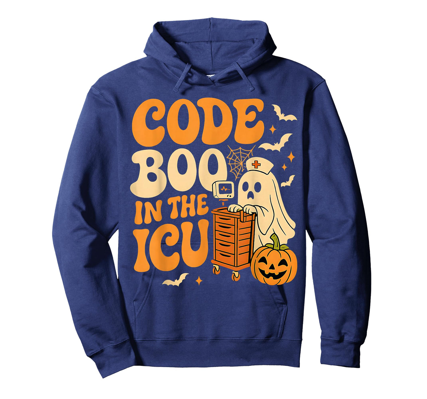 Code Boo in The ICU Nurse Halloween Costume Ghost Nursing T-Shirt
