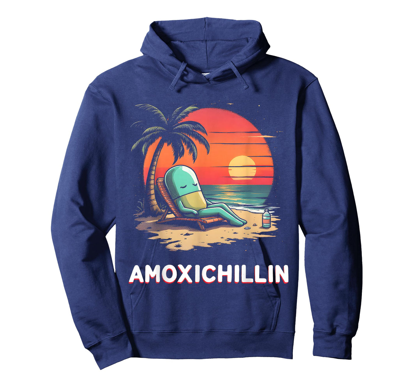 Amoxichillin Funny Pill Vacation Beach Pharmacy Lover T-Shirt