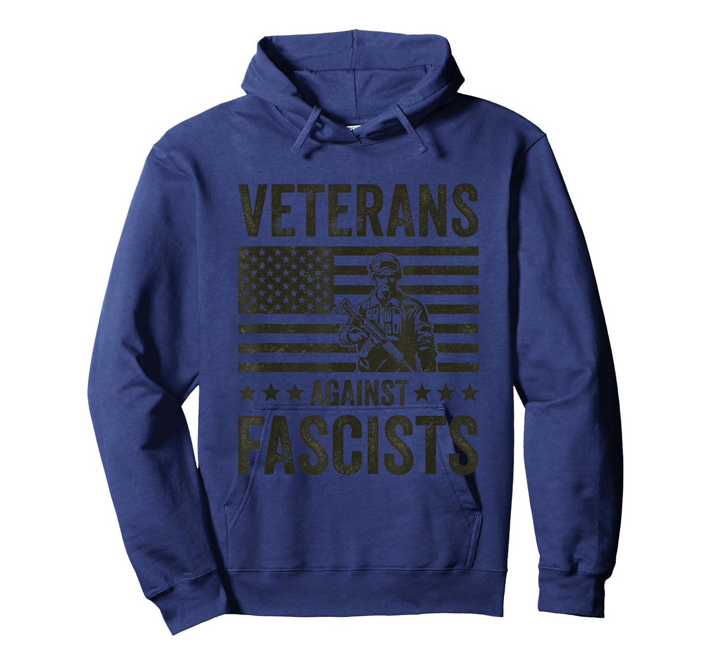 Veterans Against Fascists Vintage Patriotic Soldier US Army T-Shirt