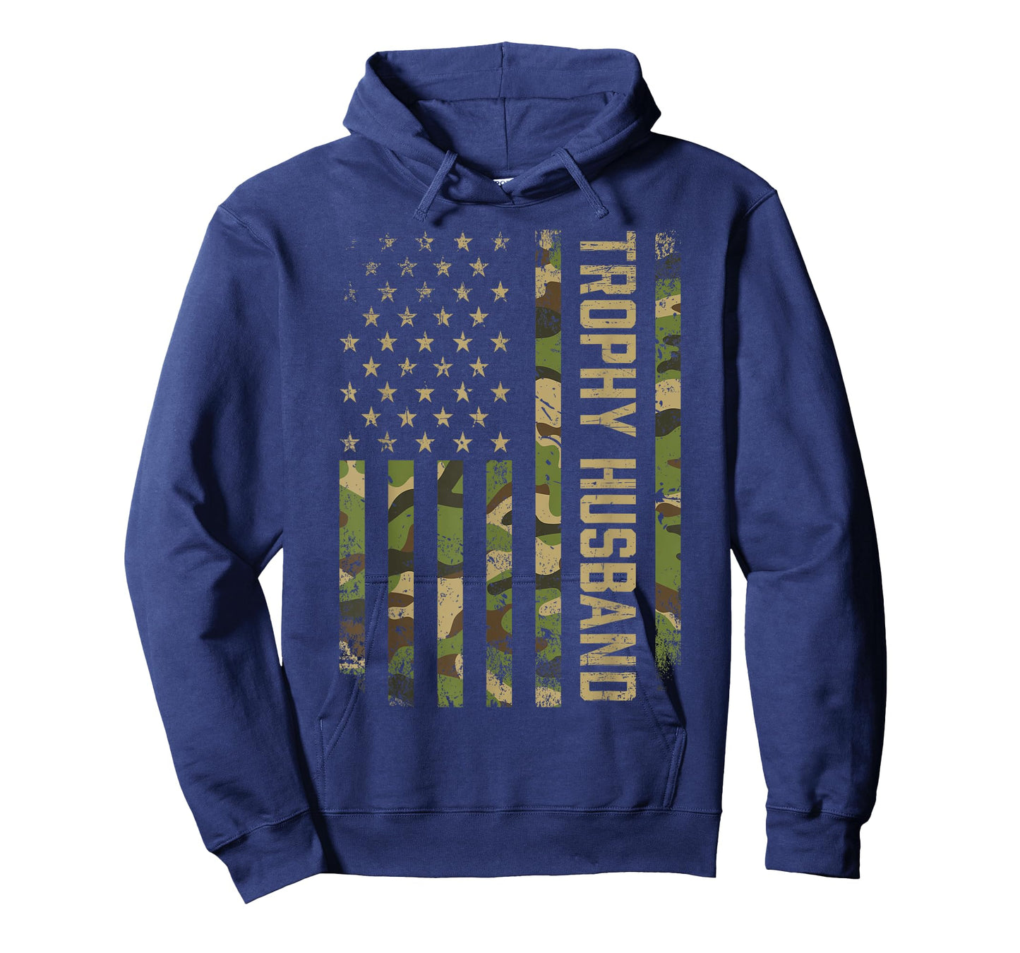 Patriotic Husband American Flag Camo Husband Trophy Husband T-Shirt