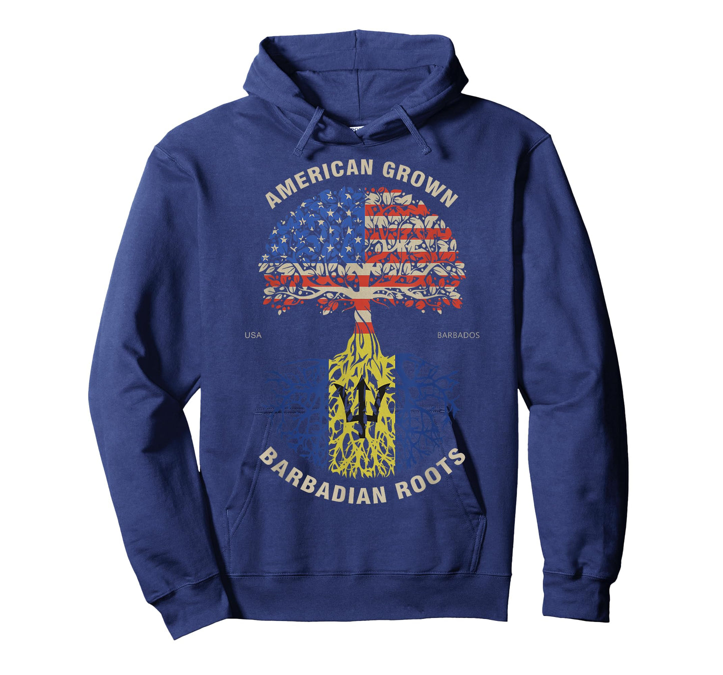 Barbadian Roots American Flag T-Shirt