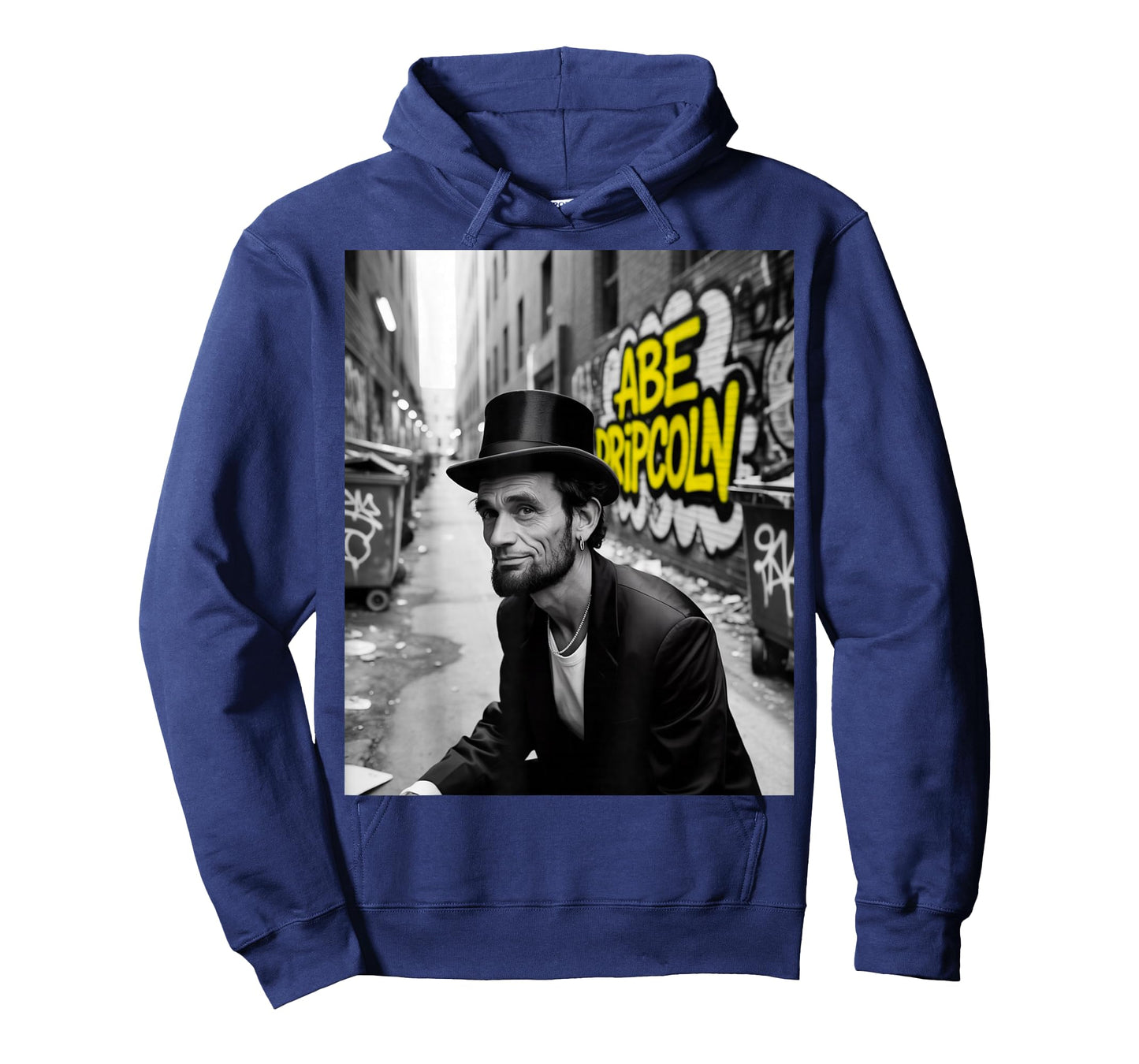 Abe Dripcoln Funny Abe Lincoln Pun Modern Photo Graffiti T-Shirt