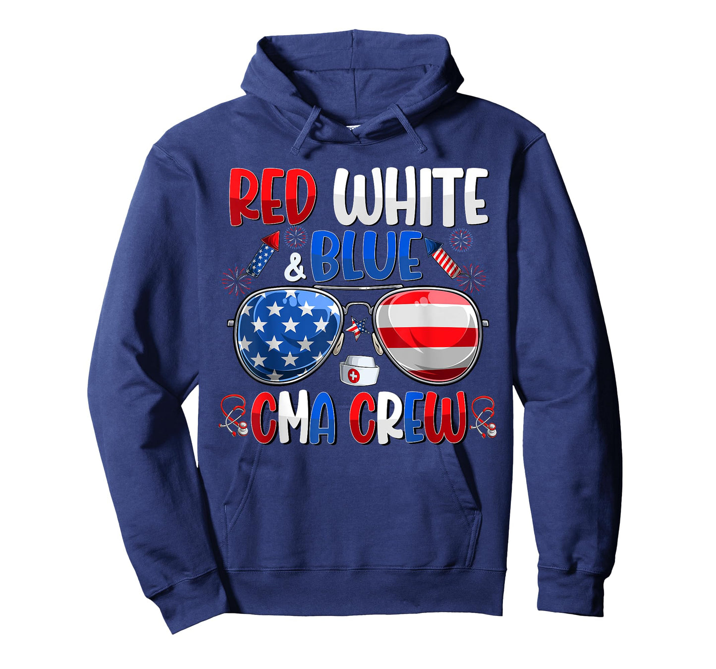4th Of July CMA Crew Scrub Tops Medical Assistants Matching T-Shirt for Women Men