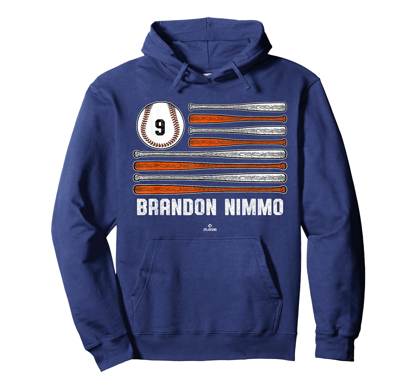 Baseball American Flag Brandon Nimmo New York Baseball MLBPA T-Shirt