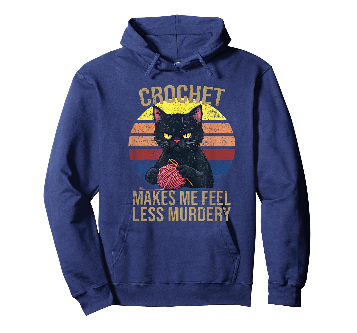 Crochet Mom Makes Me Feel Less Murdery Vintage Funny T-Shirt