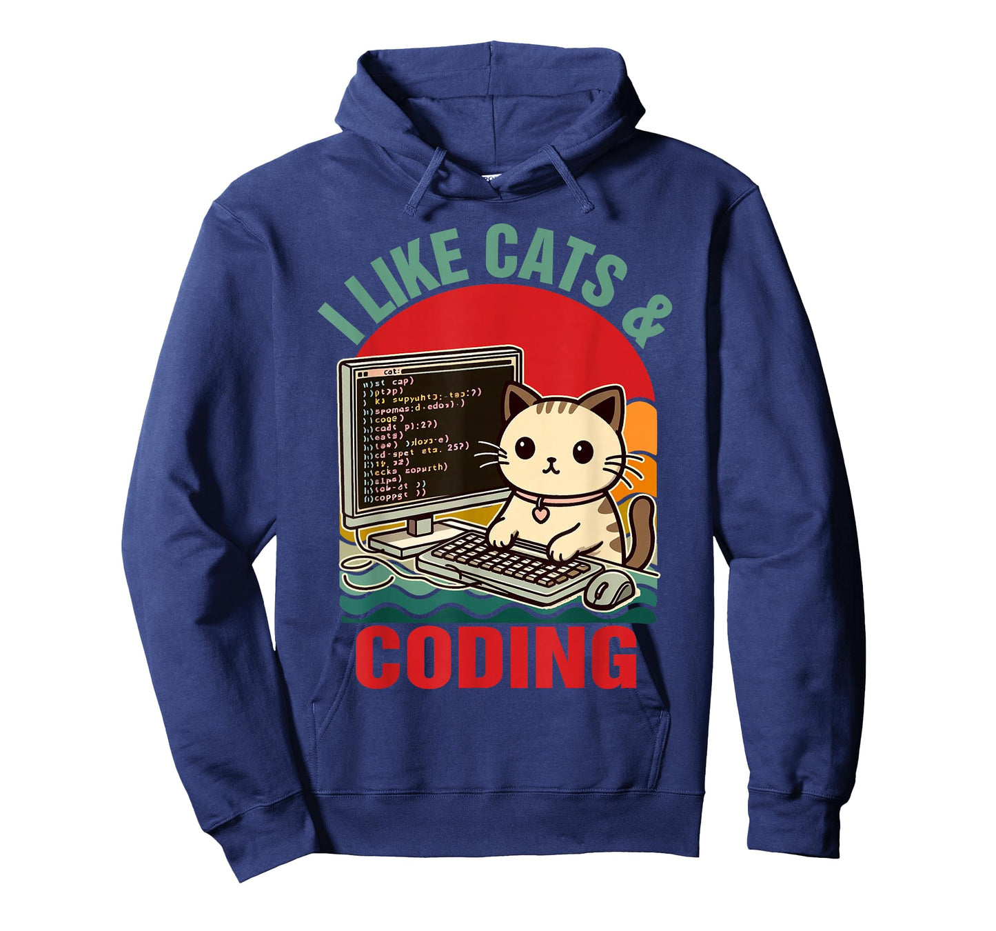 Coder Programmer Cat Lover Cat Dad I Like Cats & Coding T-Shirt