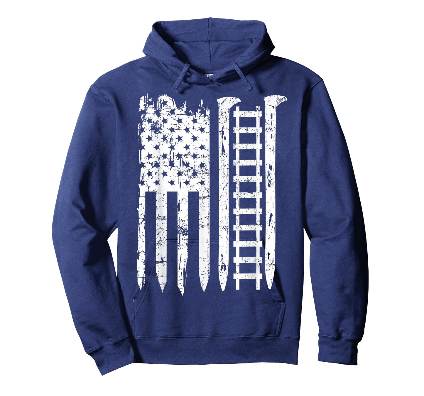 Railroad Spike American Flag Train Gift for Railway Workers T-Shirt