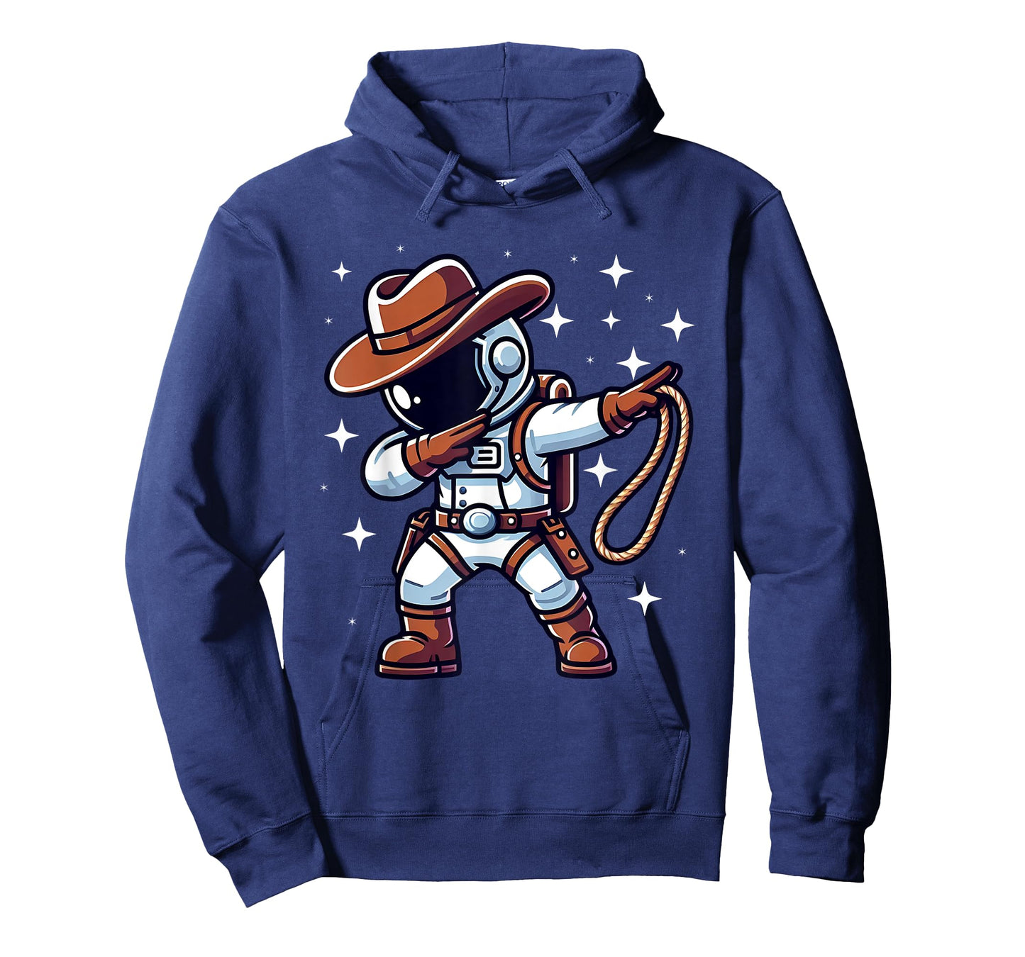 Dabbing Astronaut Cowboy Space Halloween Costume Men Kids T-Shirt