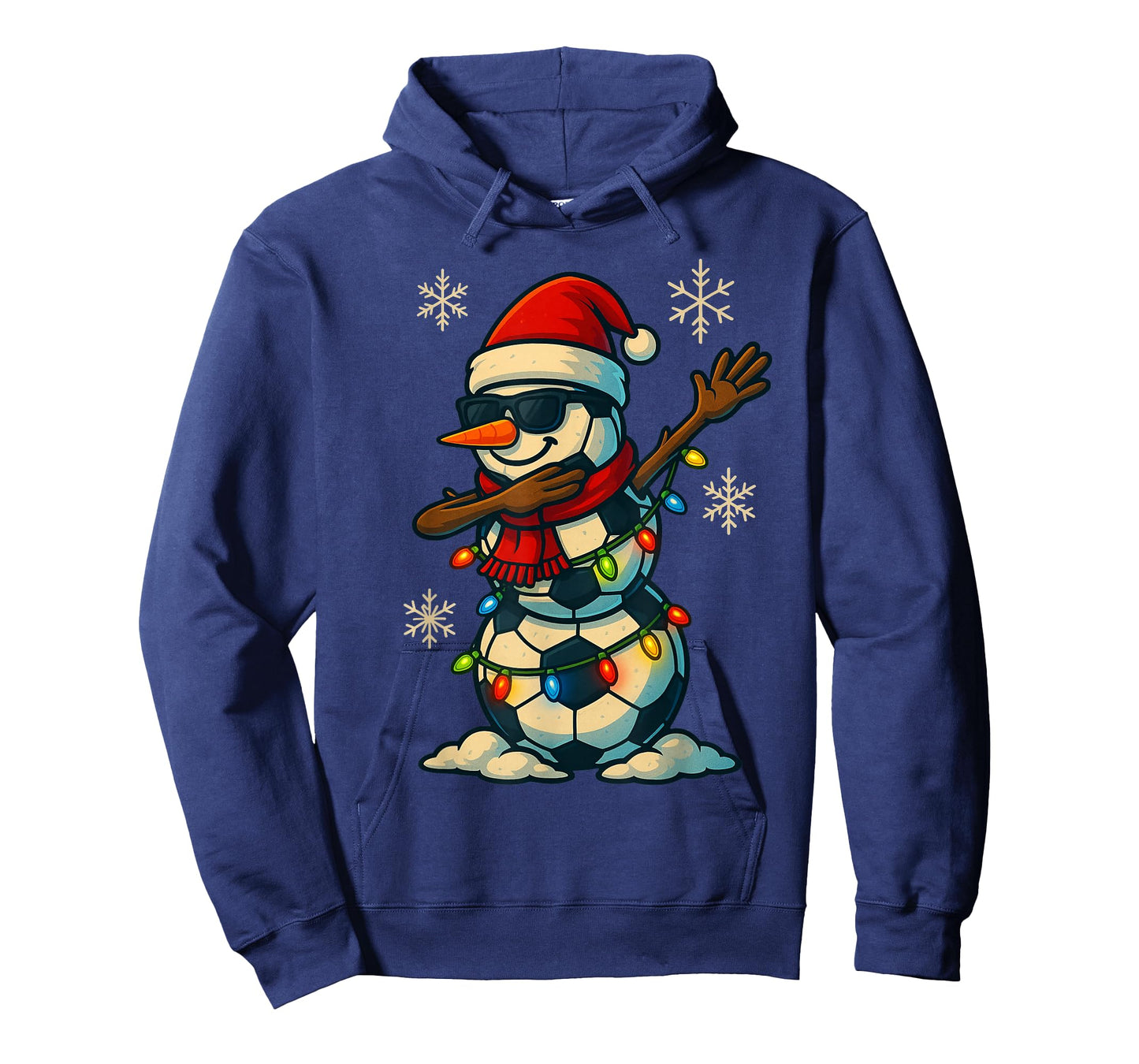 Soccer Balls Snowman Dabbing Funny Christmas Cute Boys Kids T-Shirt