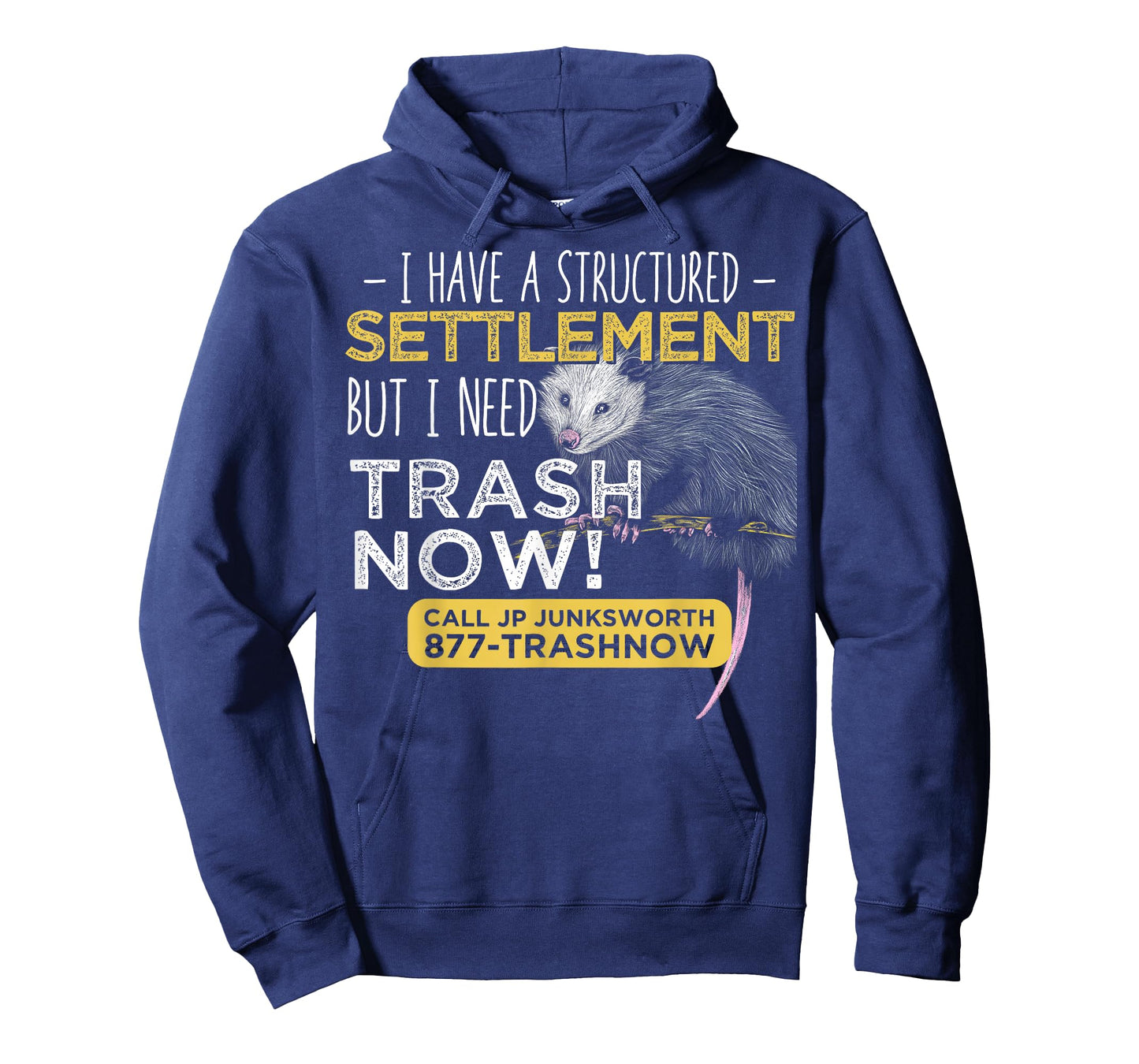 I Need Trash Now Opossum Animal Scream Possum Humor T-Shirt