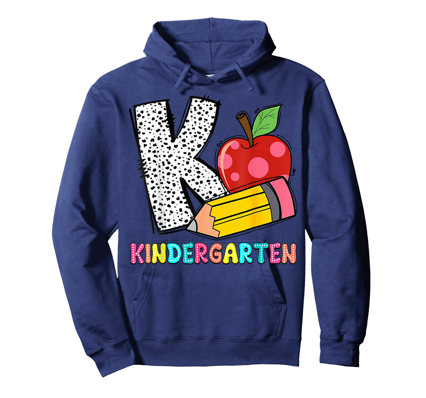 K is for Kindergarten Teacher Pencil Apple Back to School T-Shirt