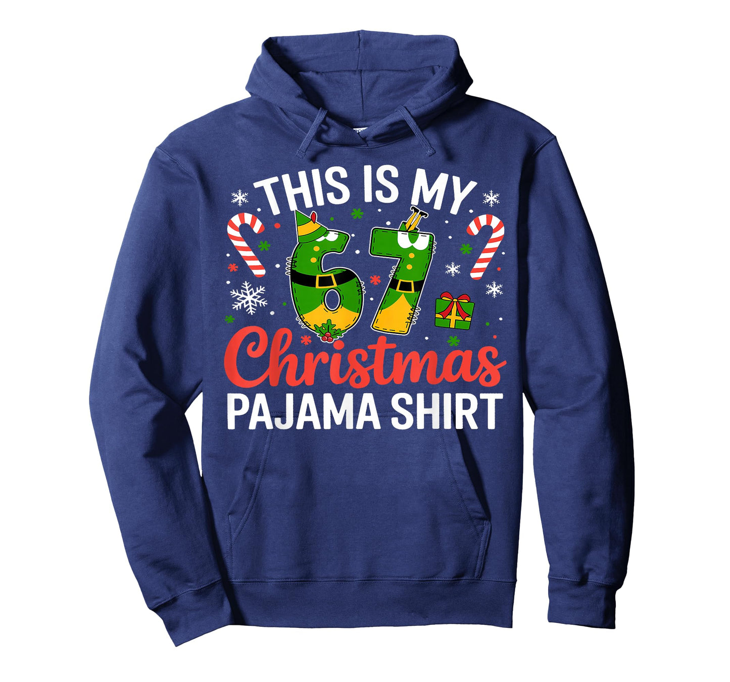 This is My 67 Christmas Elf Meme 67 Xmas Men Women Kids T-Shirt