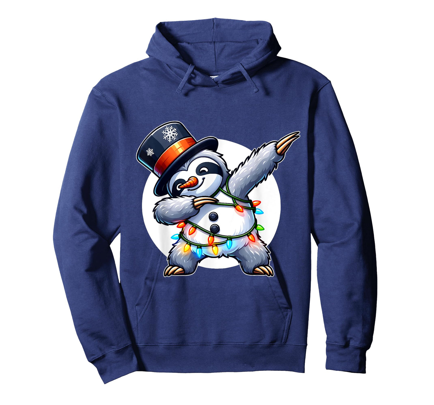 Dabbing Sloth Snowman Costume Christmas T-Shirt