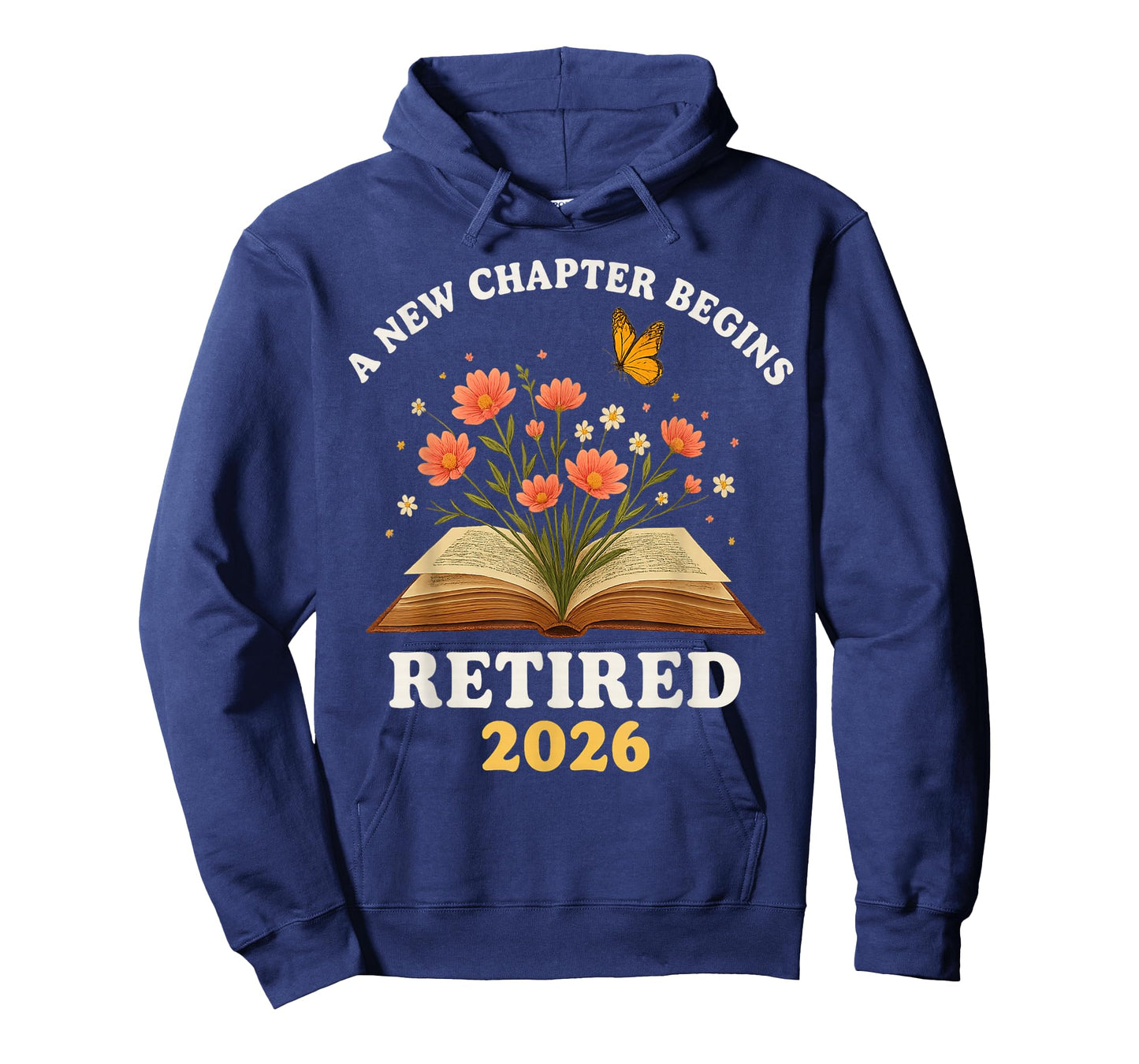 A New Chapter Begins Retired 2026 Floral Book Butterfly tee T-Shirt