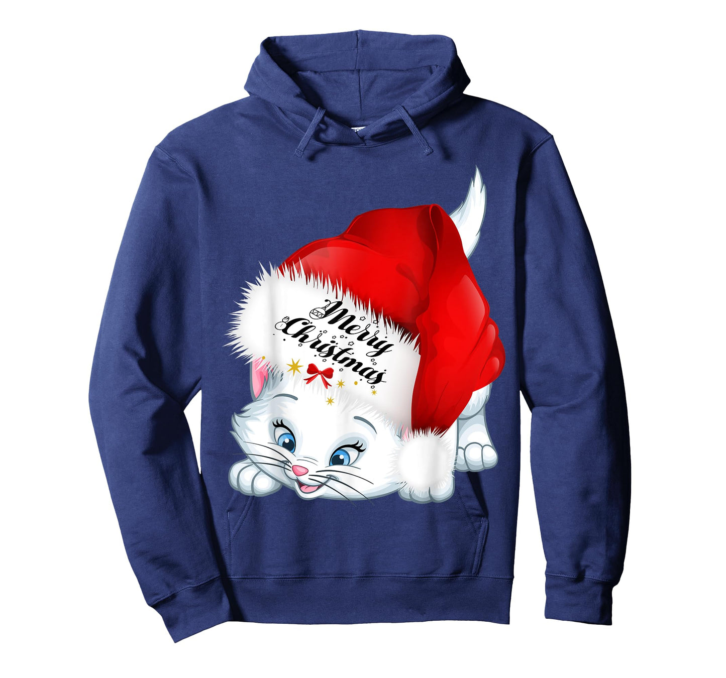 Christmas Gifts Cat Lover Bow Tie Kitten Merry Christmas Cat T-Shirt for Men Women Kids