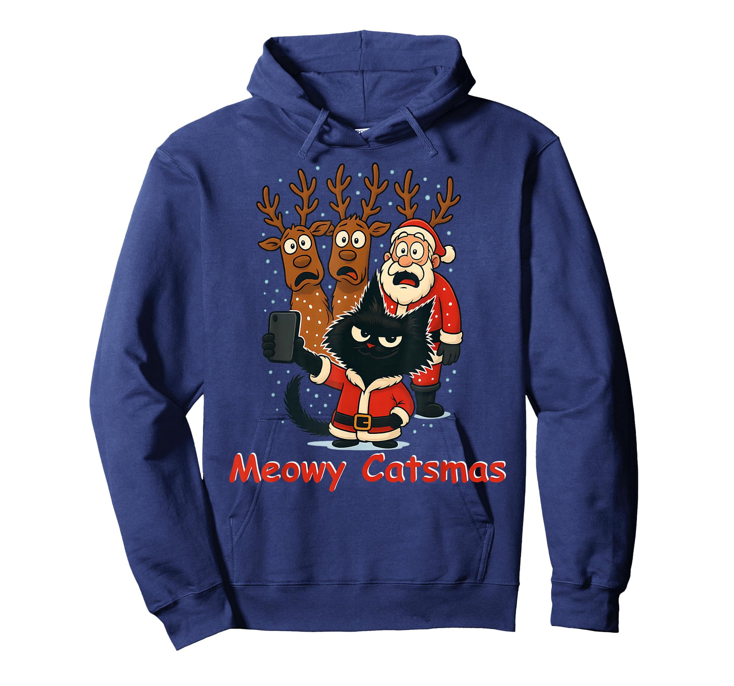 Meowy Catsmas Cats Christmas Funny Holiday Cat T-Shirt