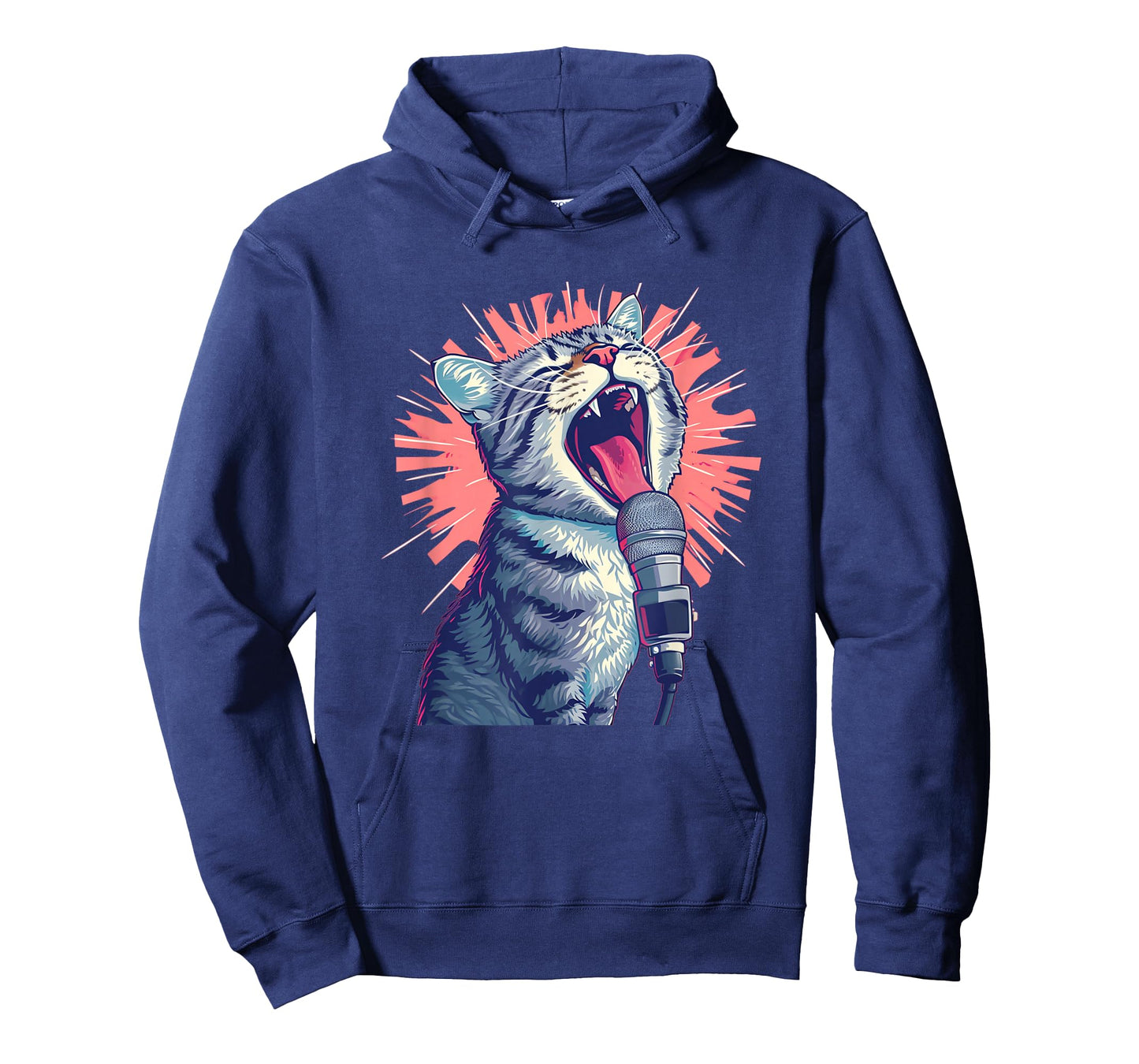 Funny singing cat for karaoke party lovers and animals T-Shirt