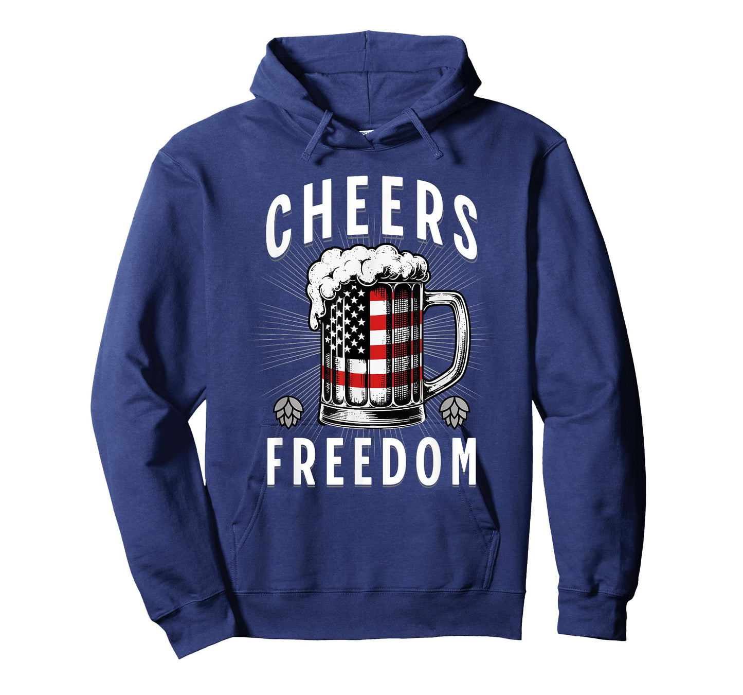 4th of July Beer Drinking American Flag Pride Merica USA T-Shirt for Women Men