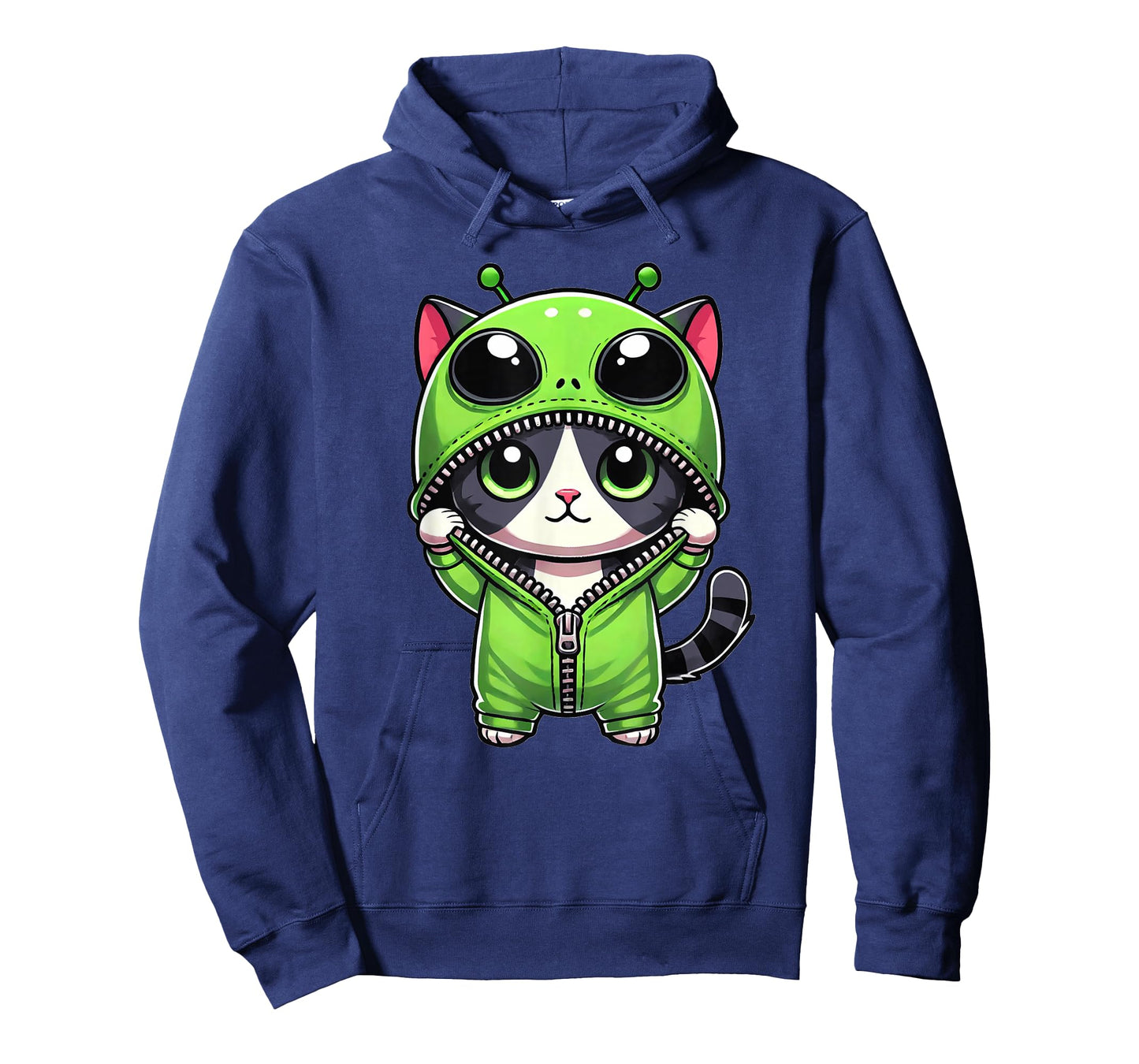 Cute Cat Dressed as Alien Funny Cat Lover T-Shirt