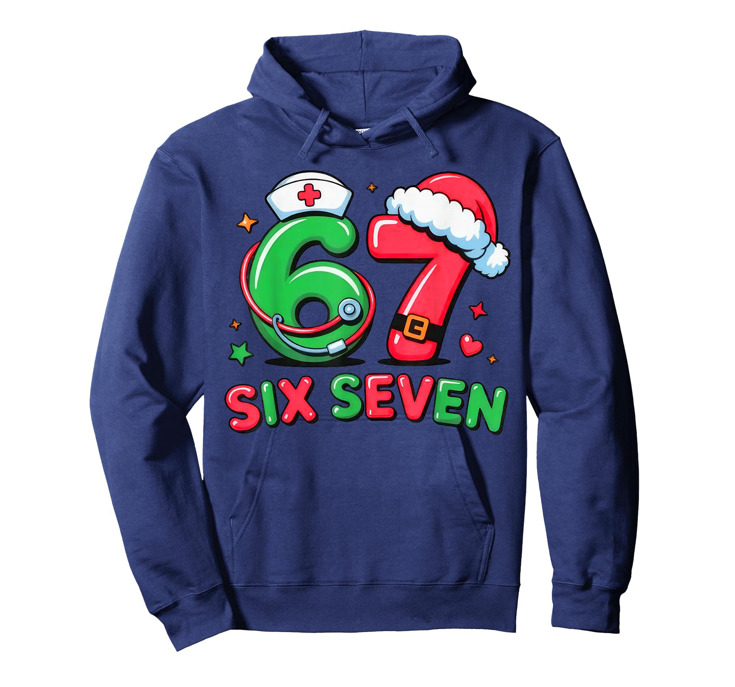 67 Meme Six Seven Women Men Nurse Christmas Matching Family T-Shirt