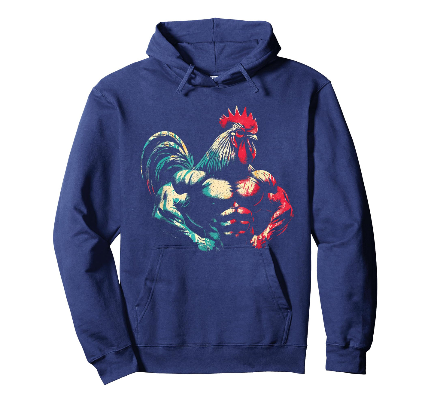 Bodybuilder Rooster - Funny Weightlifting Rooster Workout T-Shirt