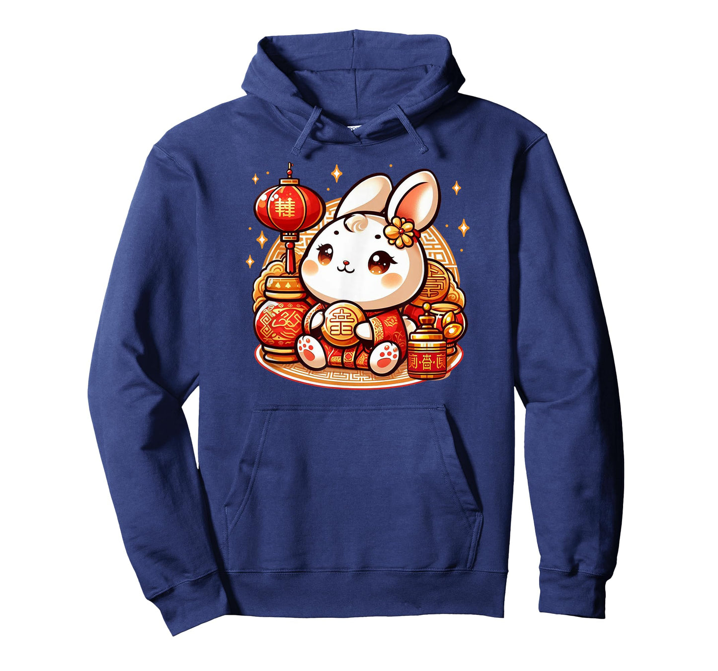 Cute Kawaii Rabbit Gold Red Chinese Lunar New Year Lucky T-Shirt