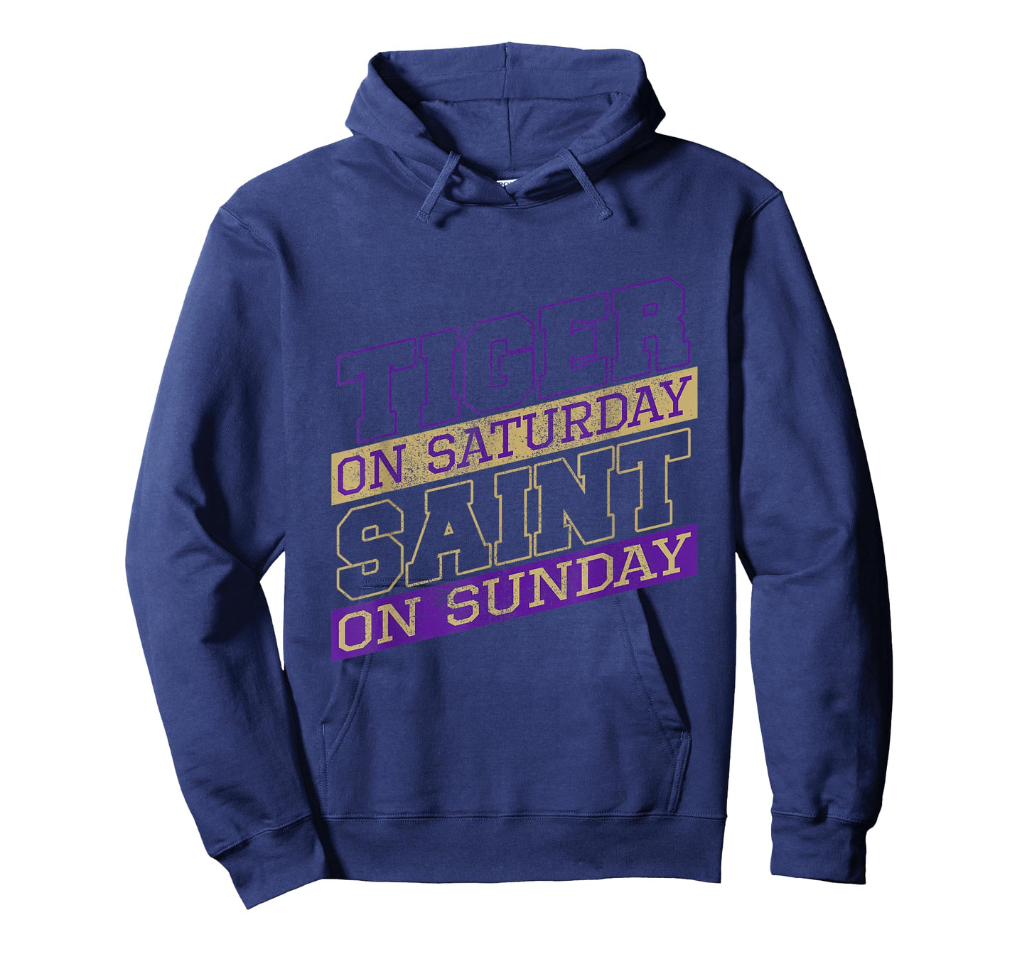 Funny Tiger On Saturday Saint On Sunday Feline Wild Tiger T-Shirt