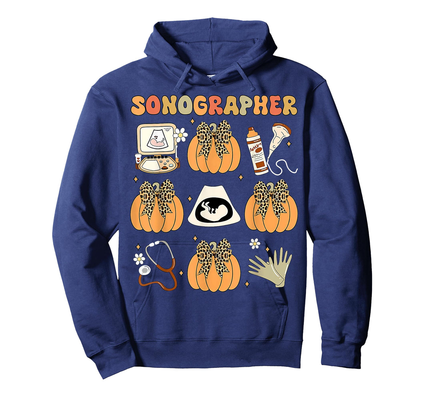 Coquette Sonographer Fall Ultrasound Tech Nurse Thanksgiving T-Shirt