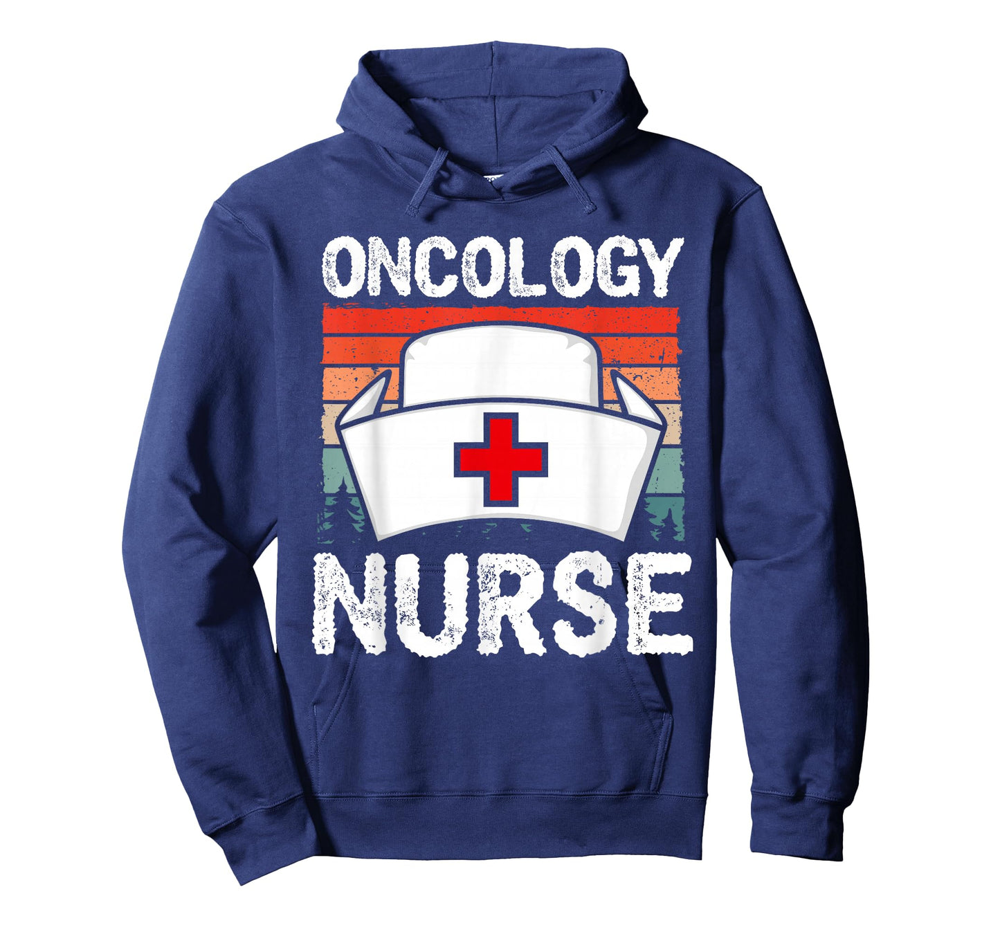 Cute Oncology Nurse Vintage Sunset Medical Nursing Scrubs T-Shirt