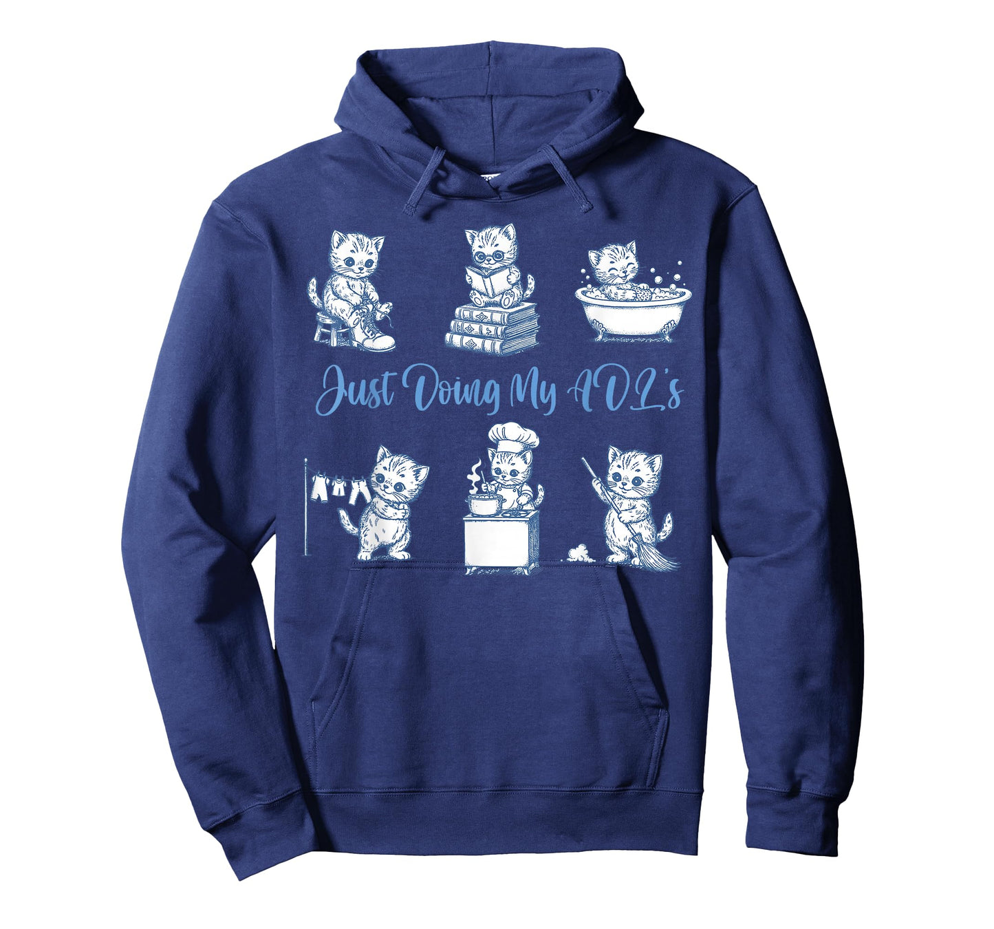 Occupational Therapy Cat Doing ADLs OTA Therapist Assistant T-Shirt