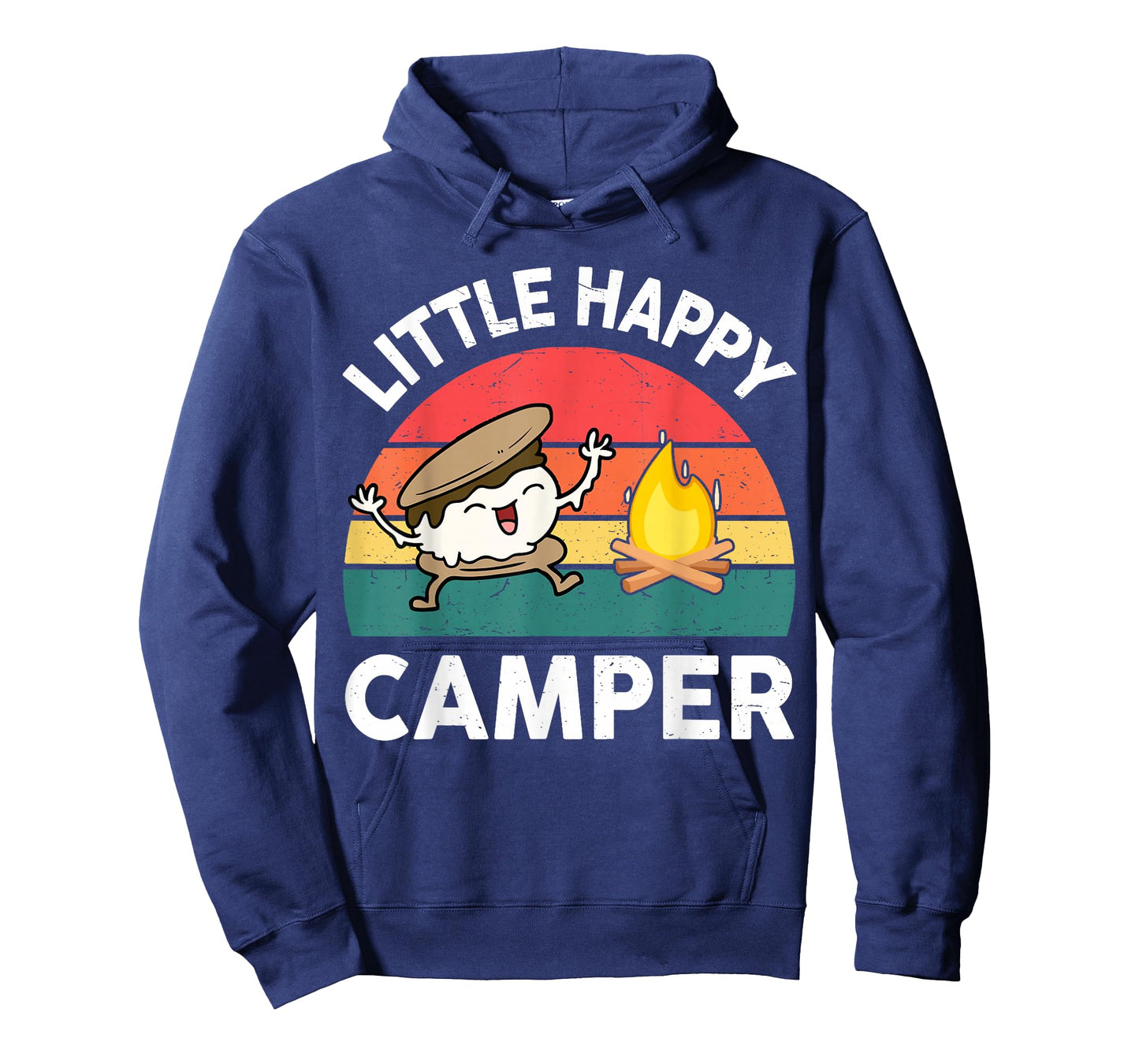 Kid Little Happy Camper Funny Boy Girl Toddler Smore Camping T-Shirt