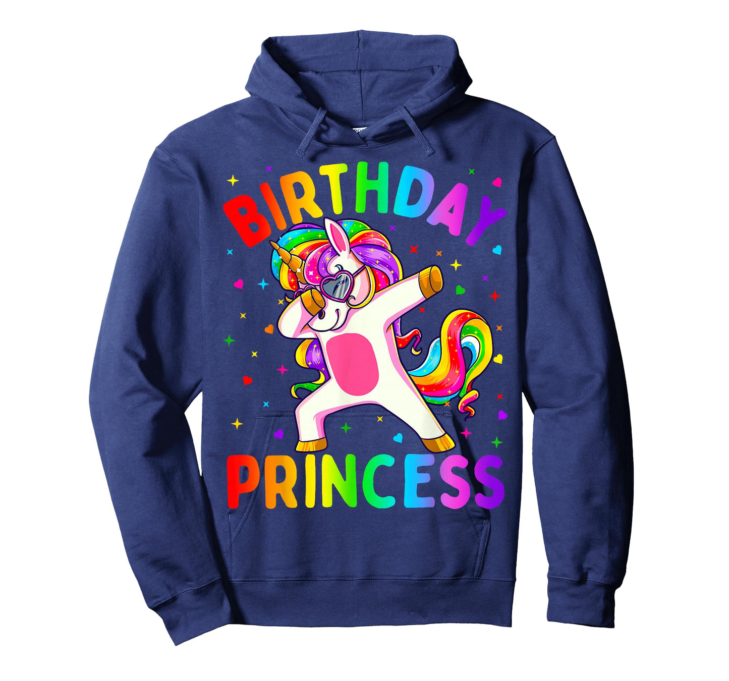 Birthday Princess Girl Dabbing Unicorn Girls T-Shirt Small