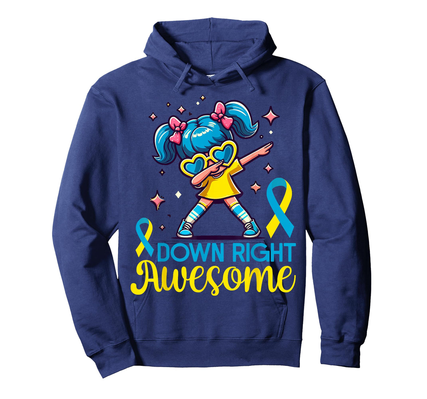 Down Syndrome Awareness Day Down Right Awesome Girls Women T-Shirt